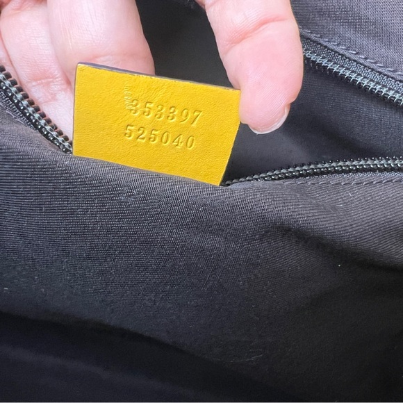 Authentic GUCCI Diamante Bright Yellow Tote Bag Handbag - Picture 11 of 14